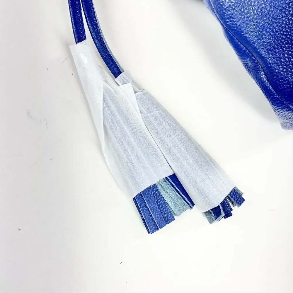 Laggo reed cobalt blue studded hobo purse NWT